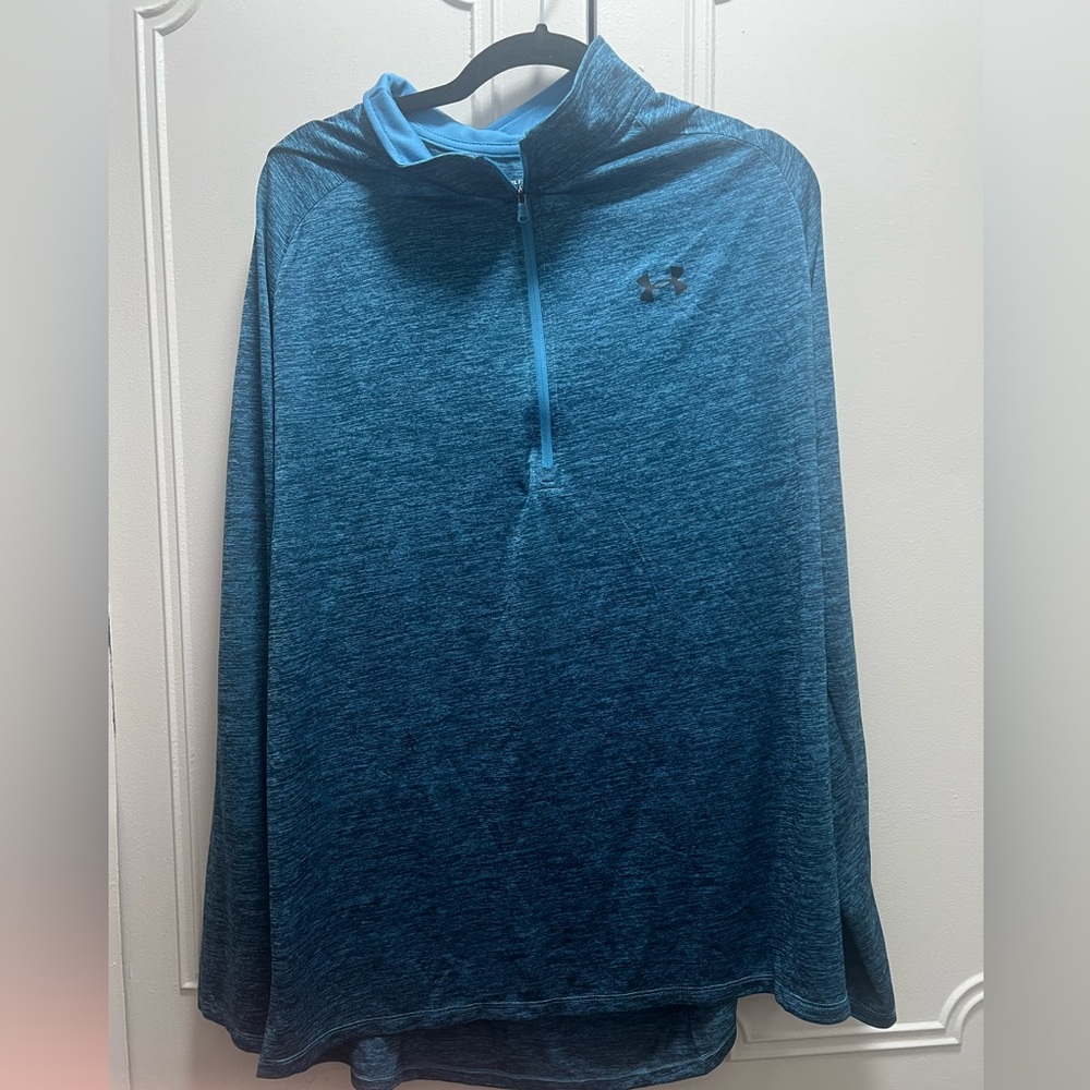 Under Armour Heathered Blue Athletic Top